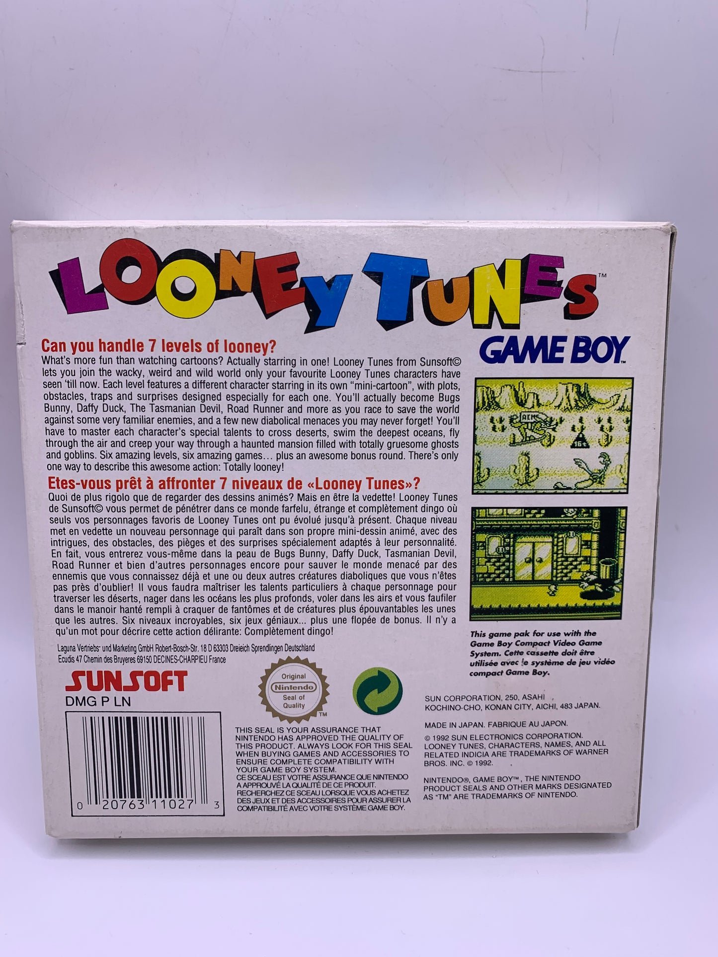 Looney Tunes (CIB, sticker voorzijde) – Game Boy Classic