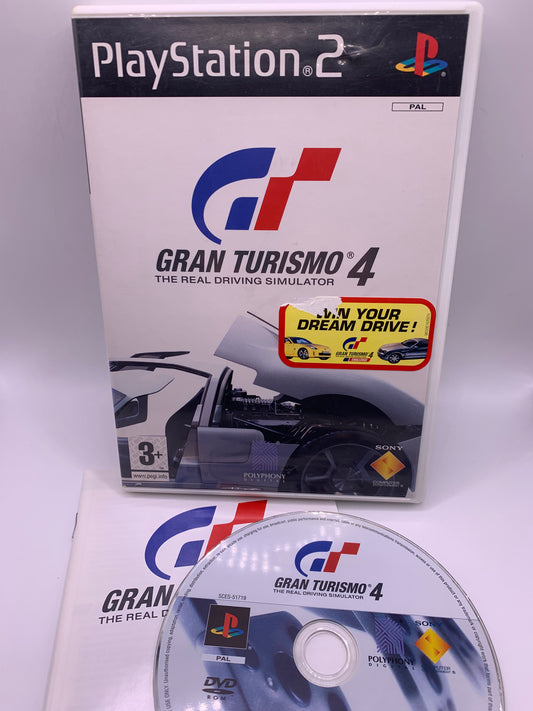 Gran Turismo 4 - PlayStation 2 (Witte case) (Sticker voorzijde)