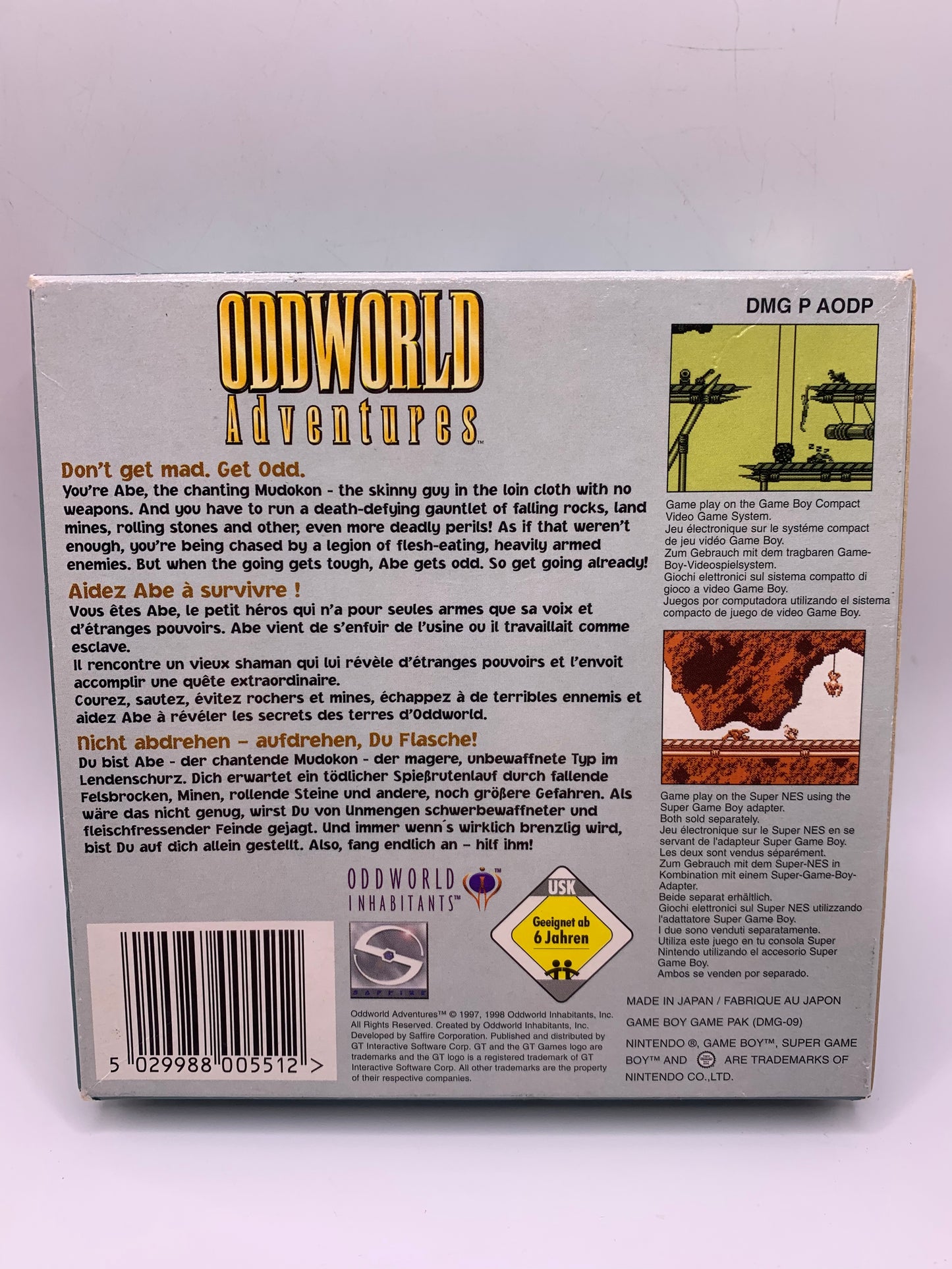 Oddworld Adventures (CIB) - Gameboy Classic