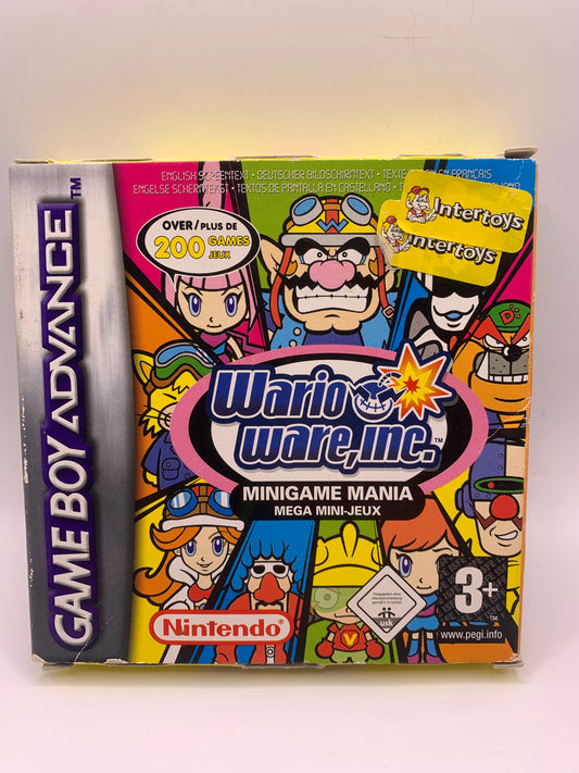 Wario Ware Inc. Minigame Mania (CIB) (1 Lipje mist, sticker voorzijde) - Gameboy Advance