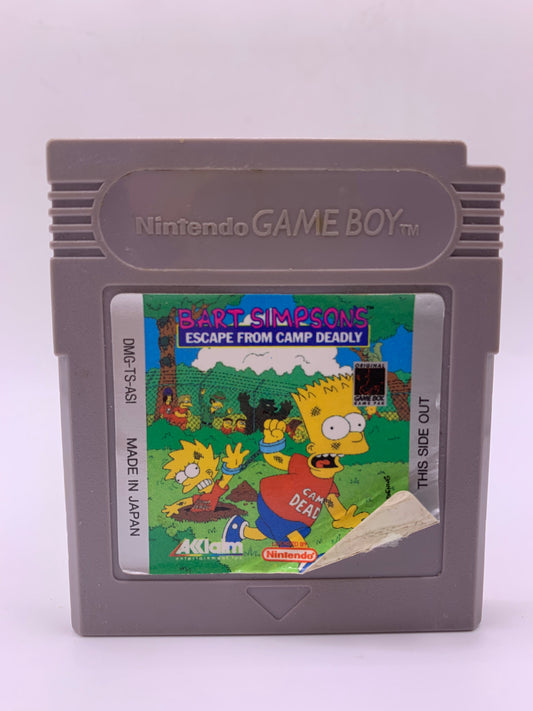 Bart Simpson's Escape from Camp Deadly (Label beschadigd) - GameBoy Classic