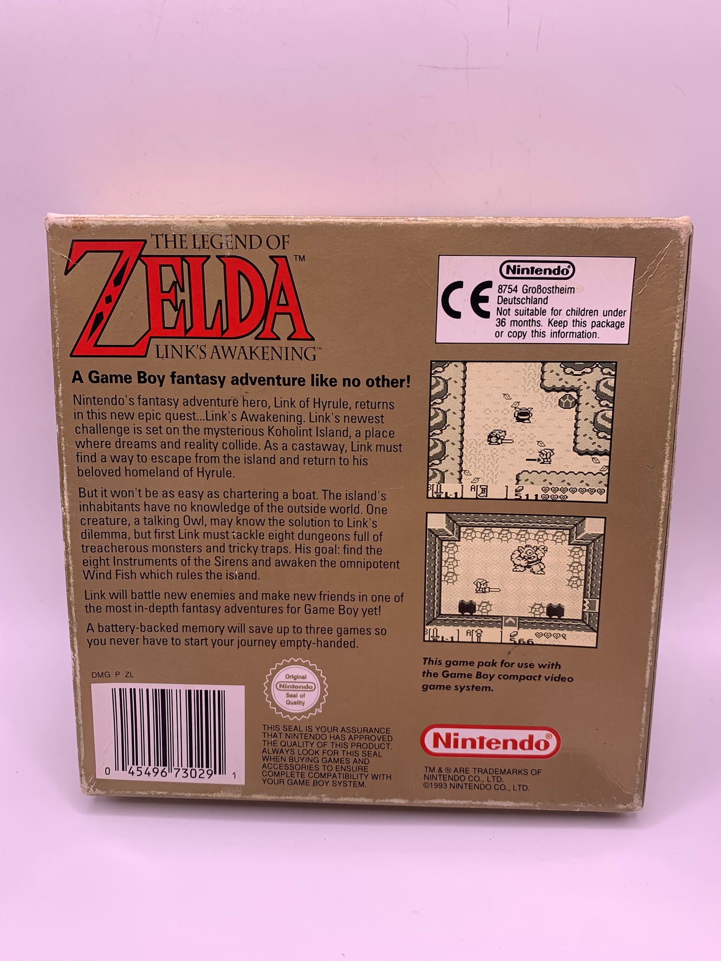 The Legend of Zelda: Link’s Awakening (CIB) (Sticker voorzijde) – Game Boy Classic