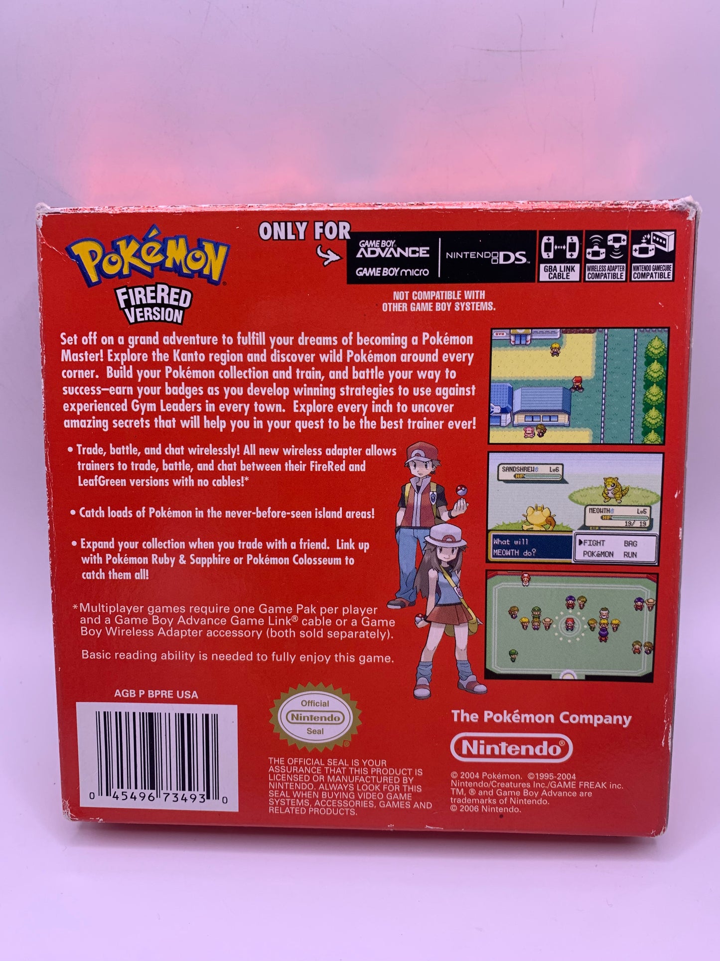 Pokémon FireRed (USA, geen handleiding, CIB, Player's choice) - Game Boy Advance