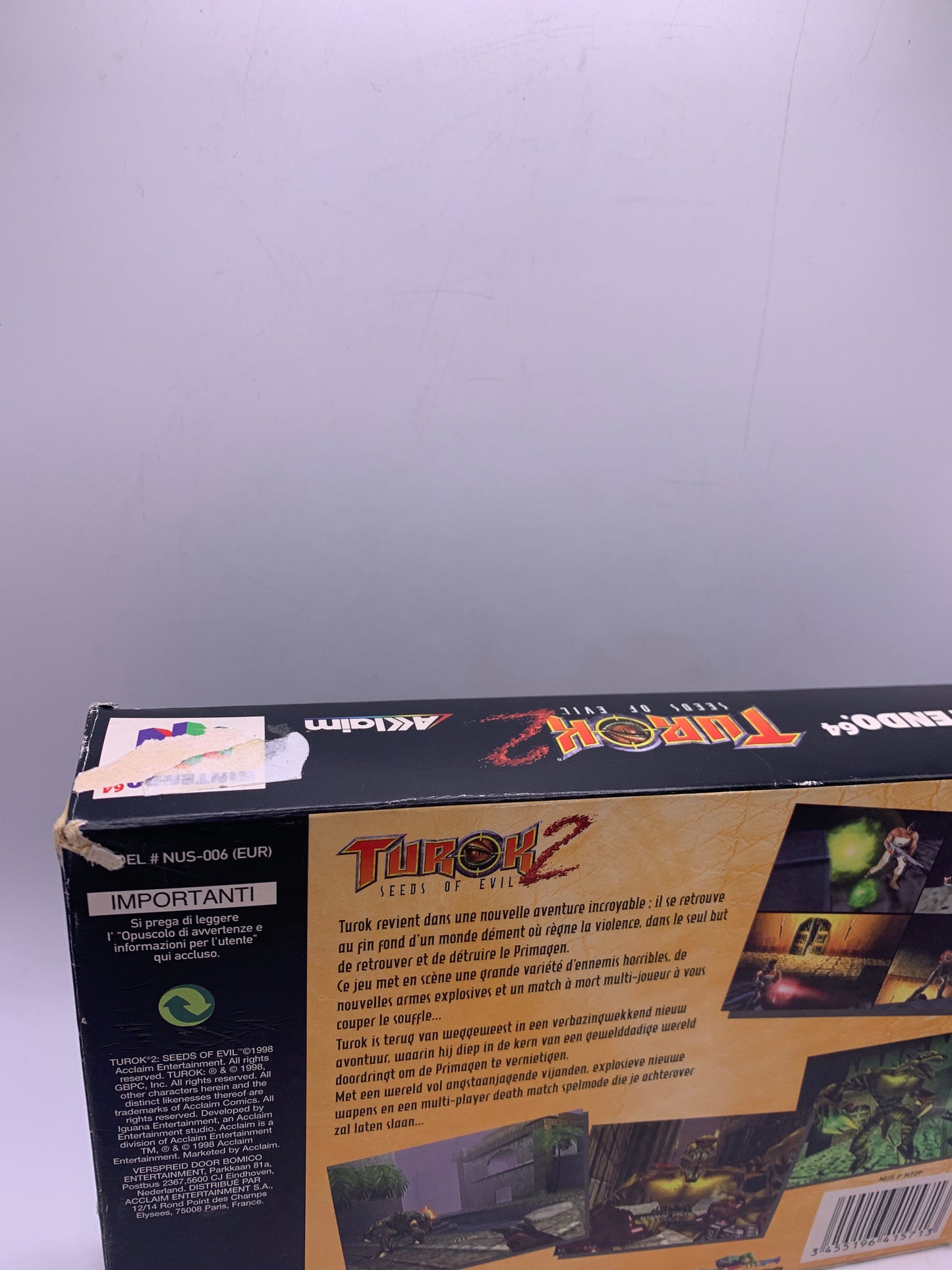 Turok 2: Seeds of Evil (CIB, licht beschadigd) – Nintendo 64