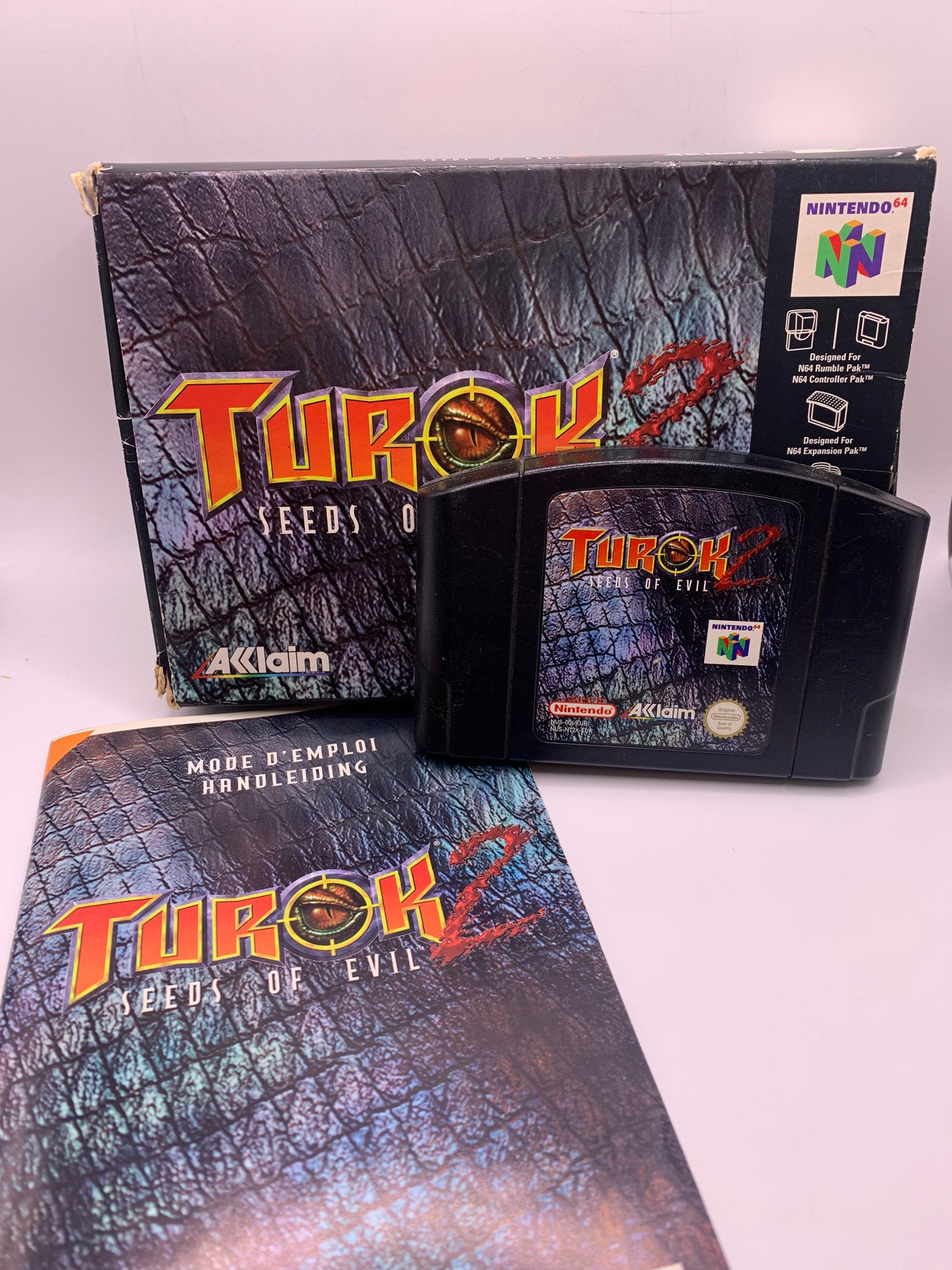 Turok 2: Seeds of Evil (CIB, licht beschadigd) – Nintendo 64