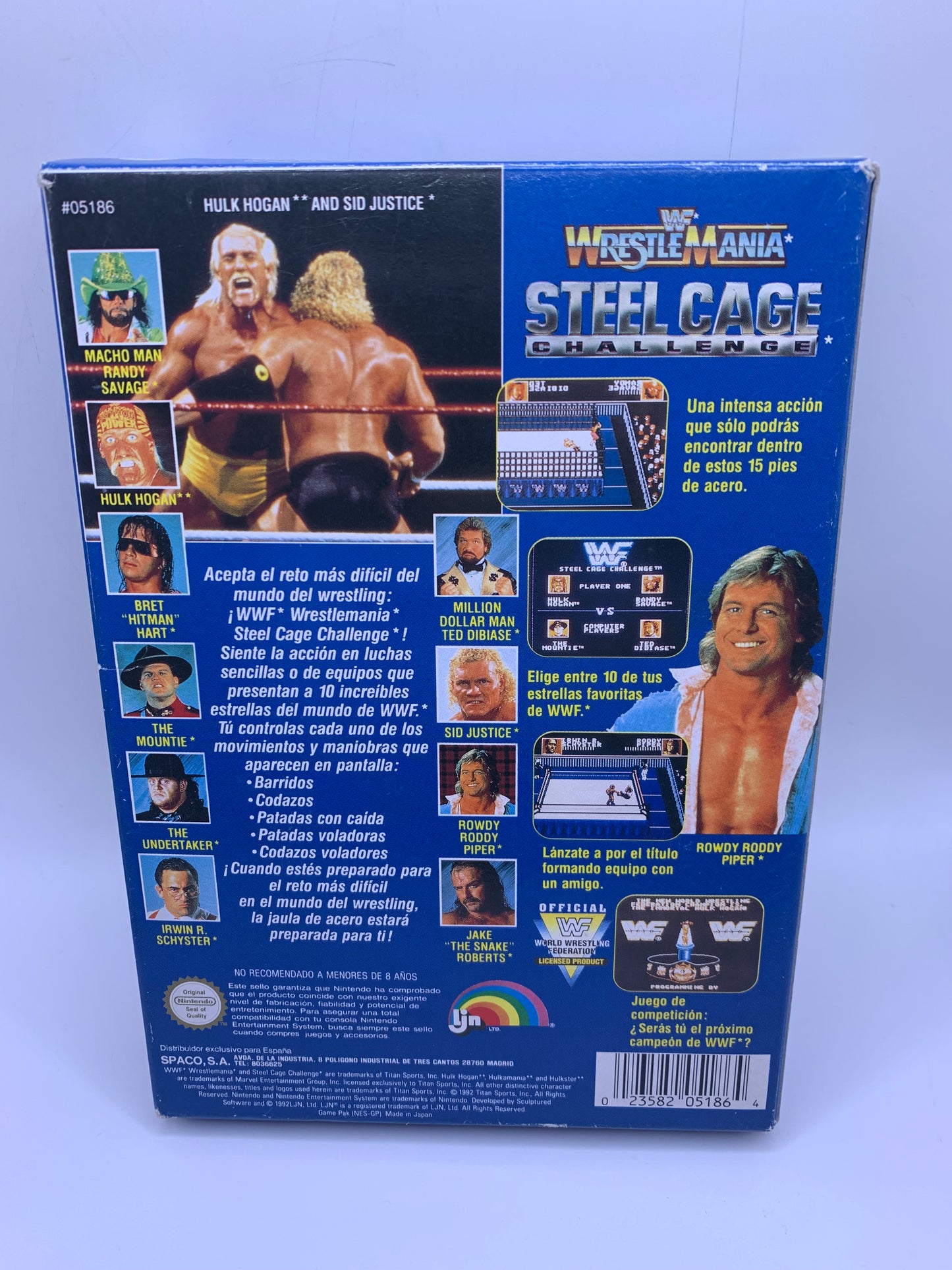 WWF Steel Cage Challenge (CIB, geen handleiding, sticker voorzijde) – NES