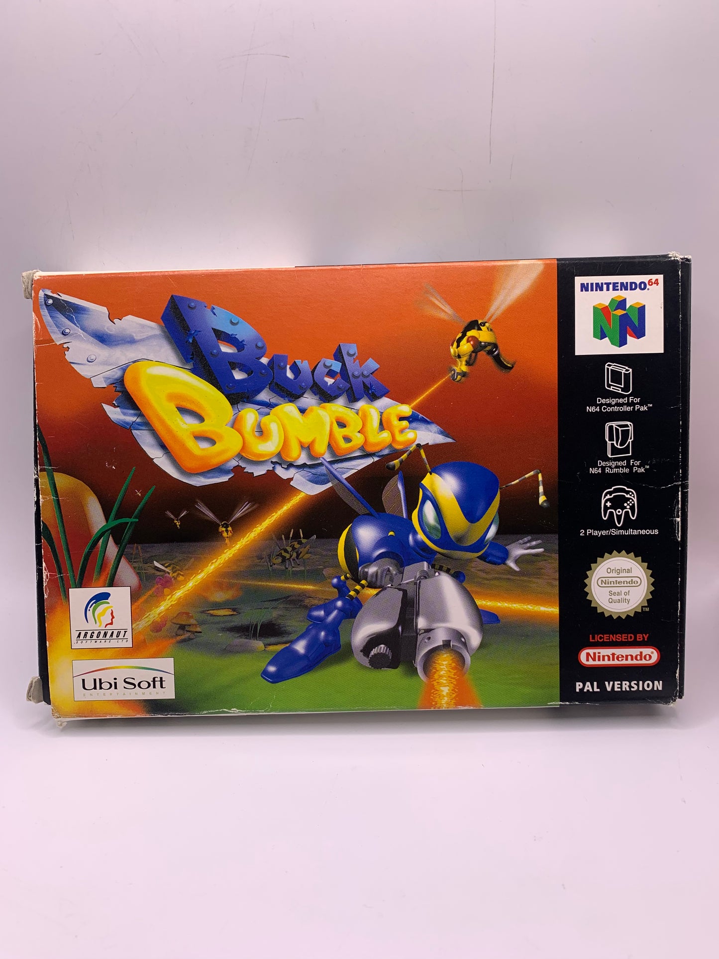 Buck Bumble (CIB, lichte sticker achter) – Nintendo 64