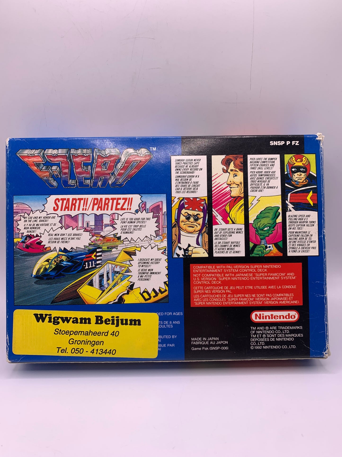 F-Zero (CIB) (Licht gebruikt) – SNES