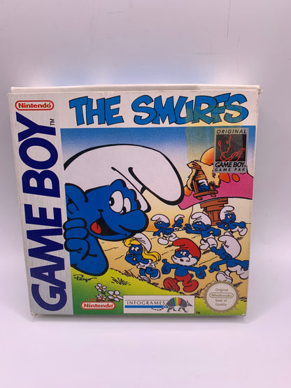 The Smurfs (CIB, voor lichte sticker, karton binnen weg) – Game Boy Classic