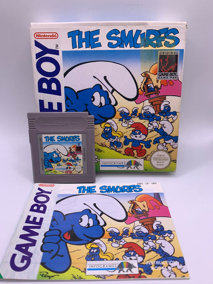 The Smurfs (CIB, voor lichte sticker, karton binnen weg) – Game Boy Classic