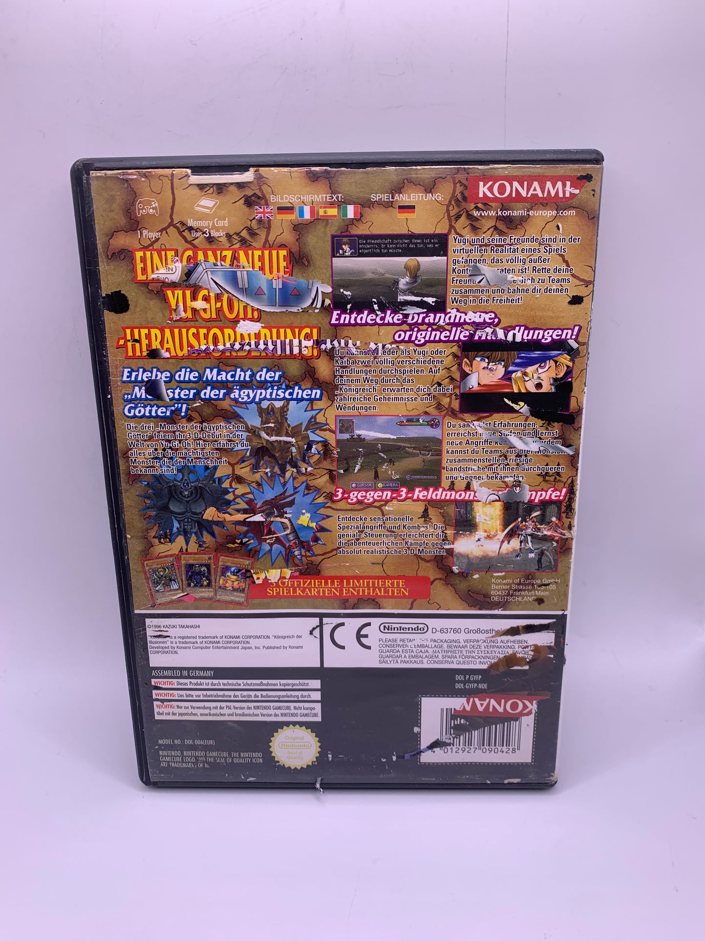 Yu-Gi-Oh! The Falsebound Kingdom (Cover extreem beschadigd) (DE) – GameCube