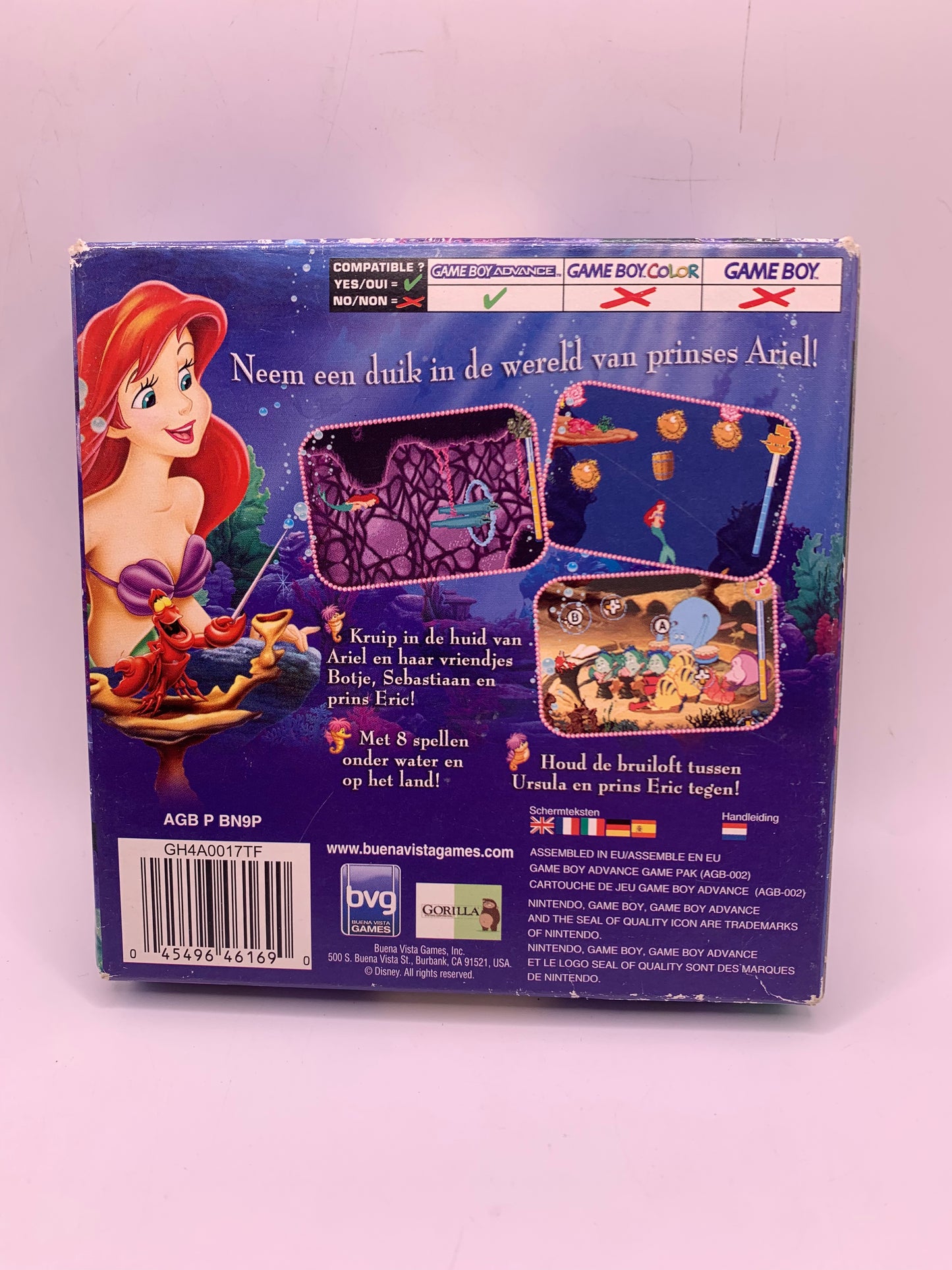 De Kleine Zeemeermin: Magie in Twee Werelden (CIB) (The Little Mermaid Magic in Two Kingdoms) – Game Boy Advance