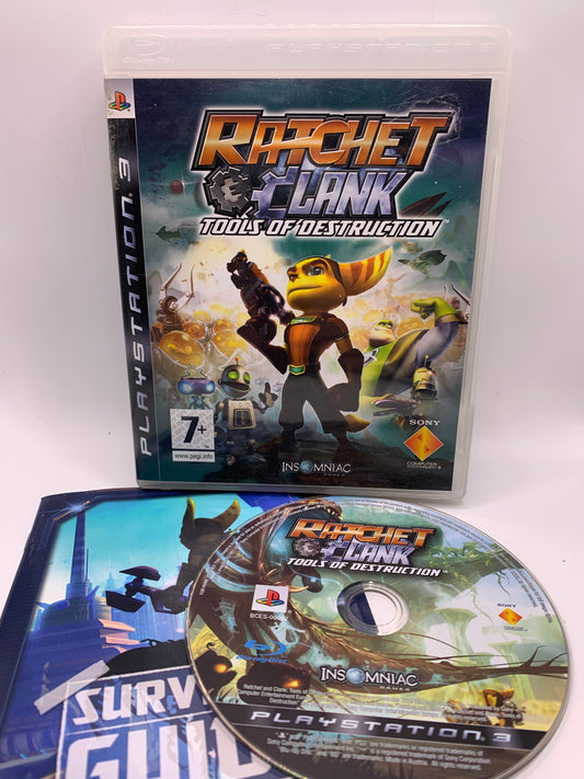 Ratchet & Clank: Tools of Destruction (Sticker achterzijde) – PlayStation 3