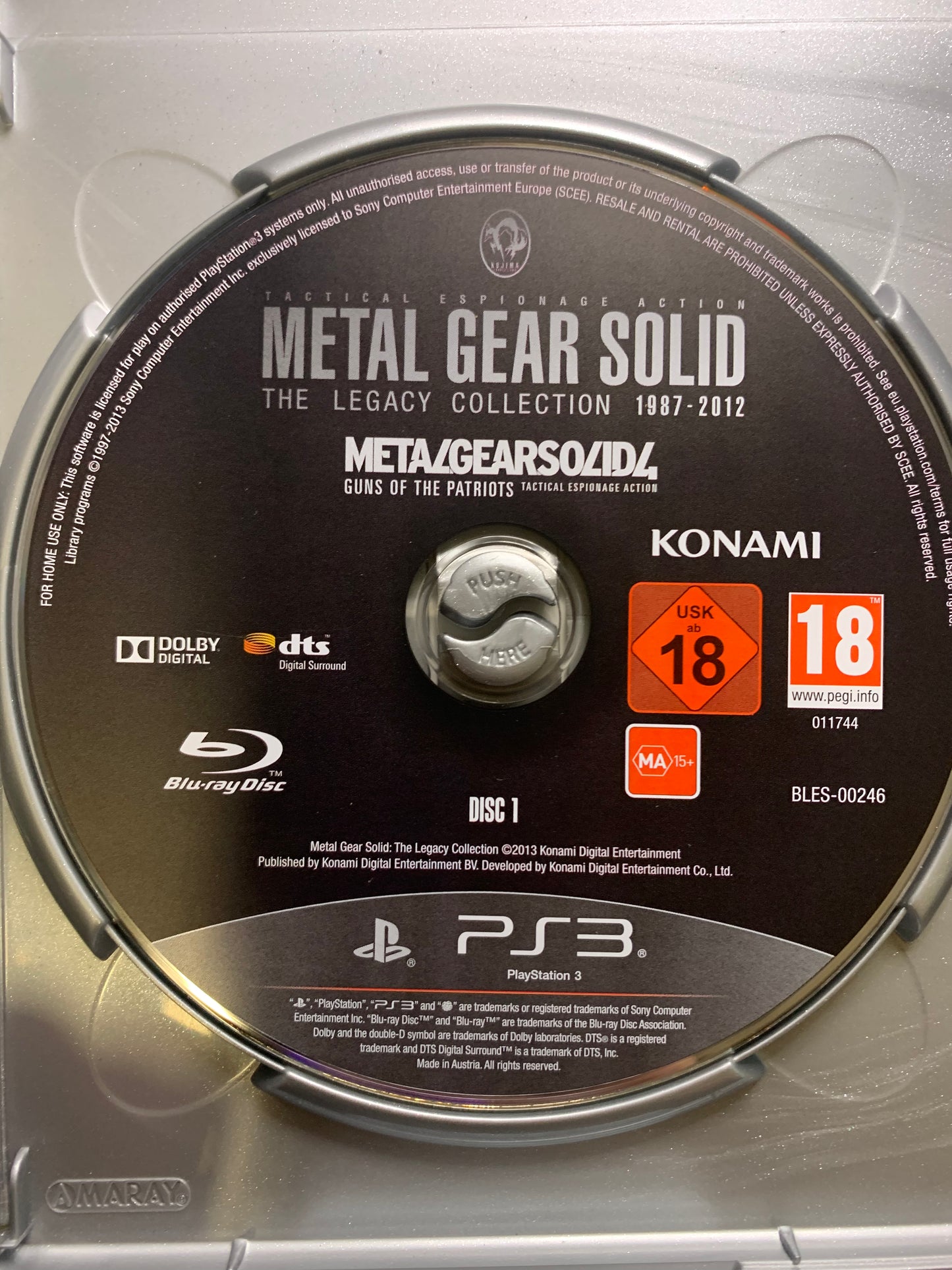 Metal Gear Solid 4: Guns of the Patriots (Platinum, collection disc) – PlayStation 3