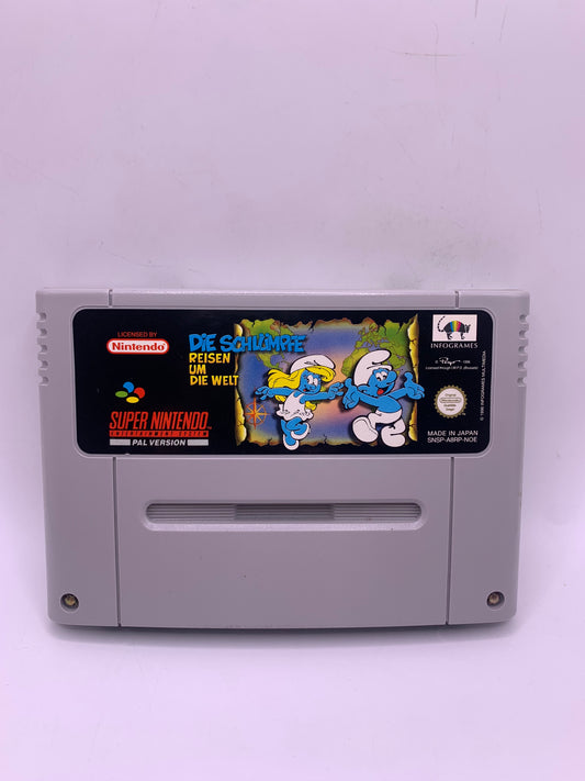 Die Schlümpfe Reisen Um Die Welt (The Smurfs: Travel the World) - SNES