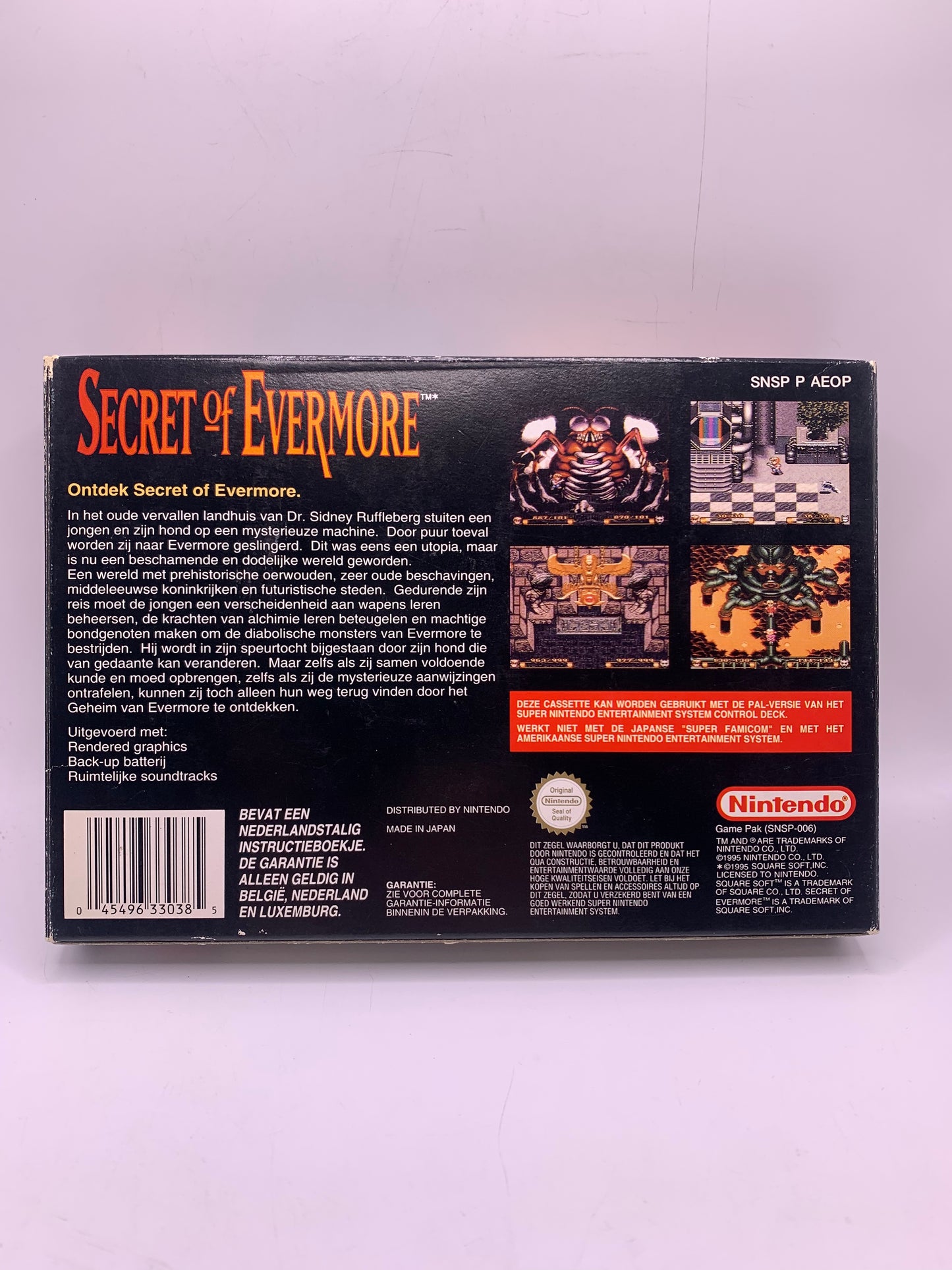 Secret of Evermore (CIB) (Sticker onder) - SNES