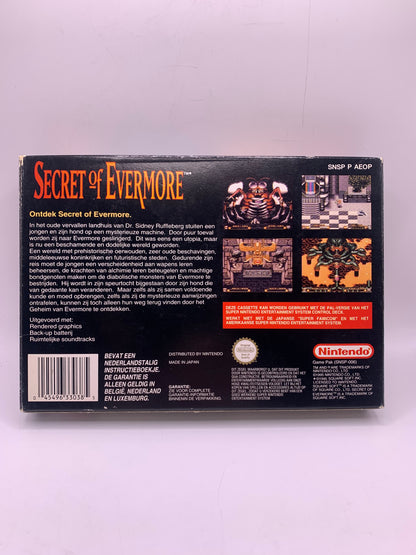 Secret of Evermore (CIB) (Sticker onder) - SNES
