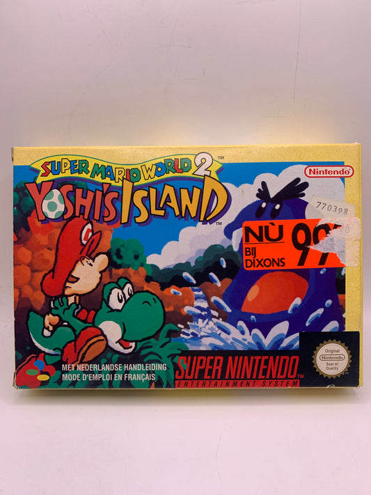 Super Mario World 2: Yoshi’s Island (CIB, sticker op case) – SNES