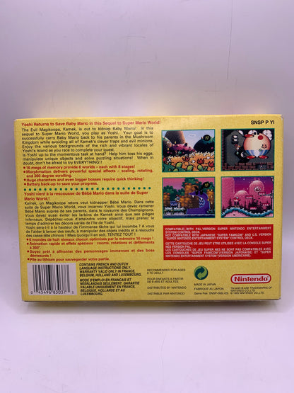 Super Mario World 2: Yoshi’s Island (CIB, sticker op case) – SNES