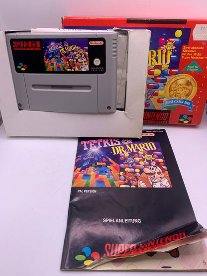 Tetris & Dr. Mario (CIB, sticker) (NOE) - SNES