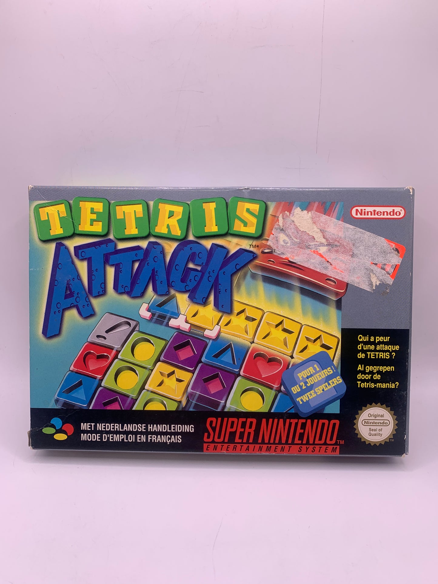Tetris Attack (CIB) (Sticker voor) - SNES