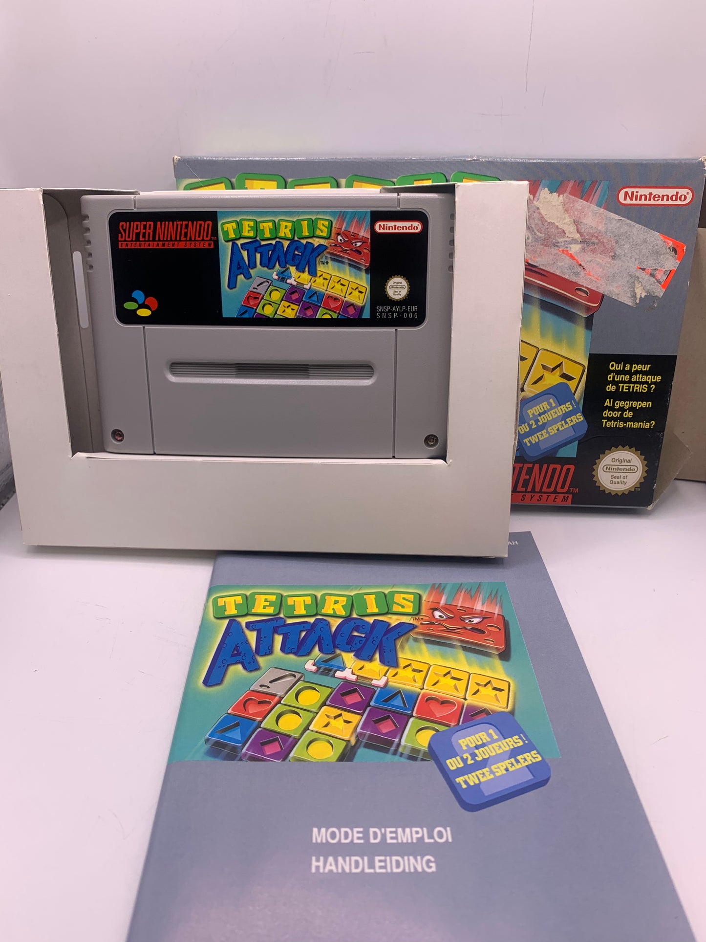 Tetris Attack (CIB) (Sticker voor) - SNES