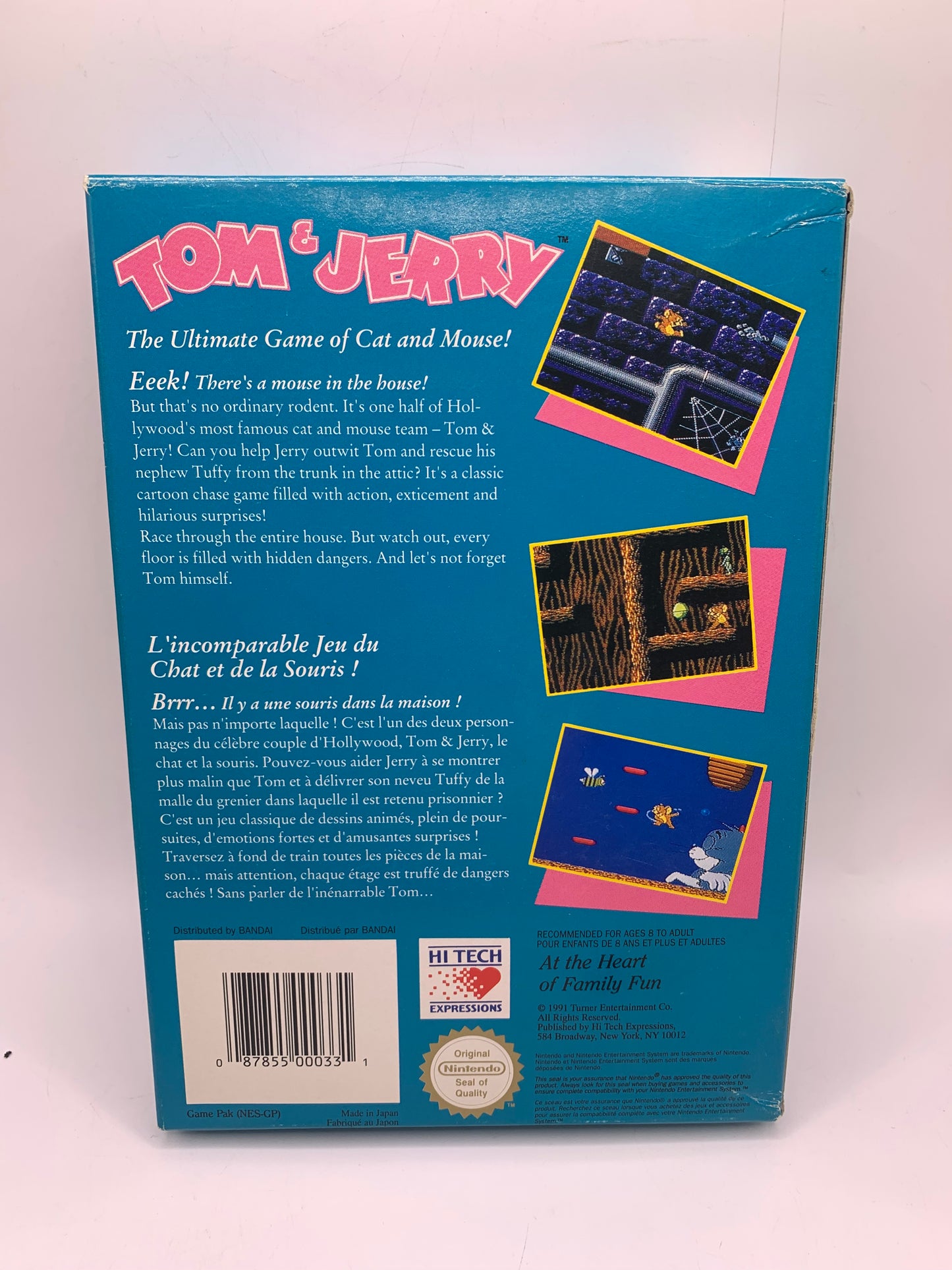 Tom & Jerry (CIB) (Sticker voor) - NES