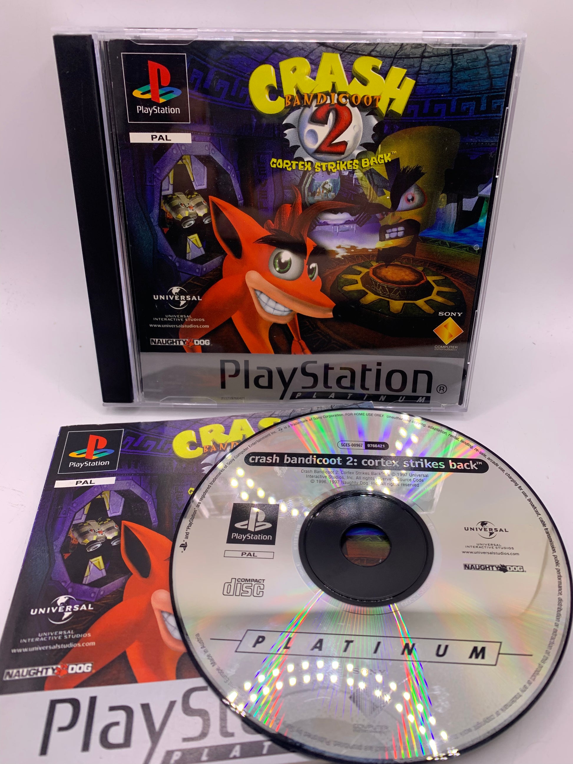 Crash Bandicoot 2: Cortex Strikes Back (Reshell) – PlayStation – Retro ...