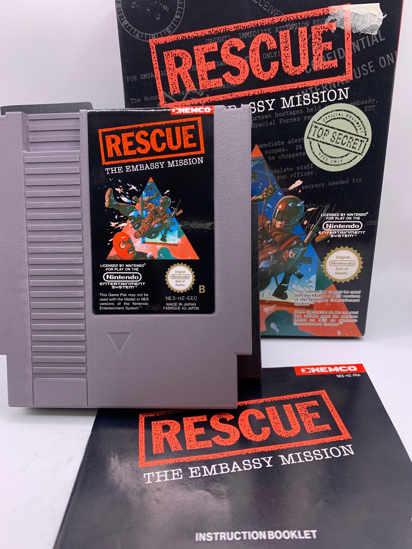 Rescue: The Embassy Mission (CIB) - NES