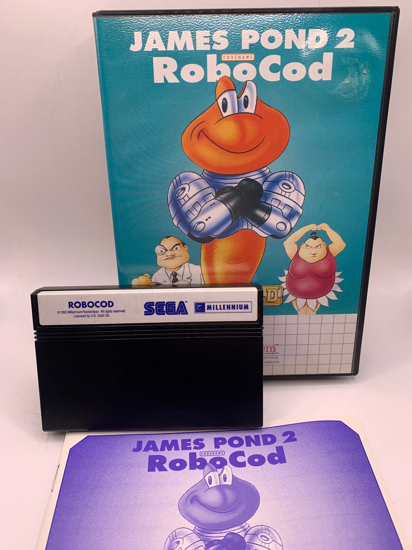 James Pond 2: Codename: RoboCod (Licht sticker voor) - Sega Master System