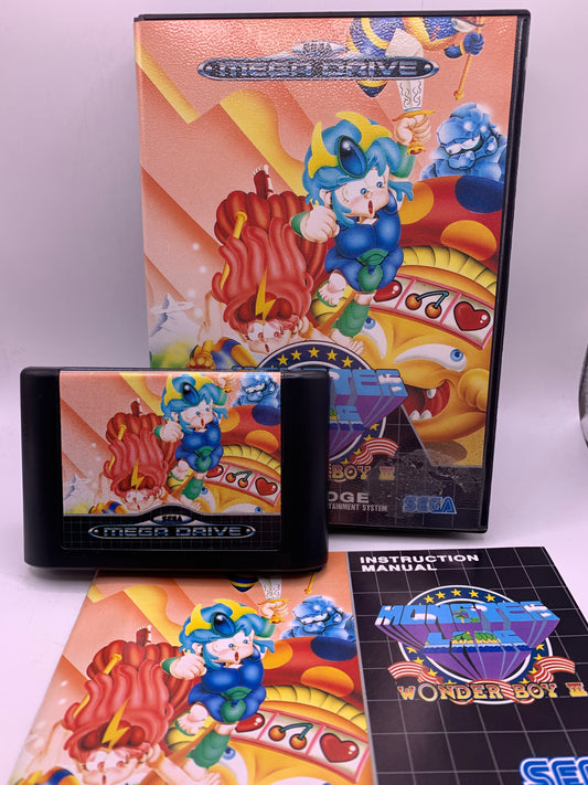 Wonder Boy III: Monster Lair (Sticker voor) - Sega Mega Drive