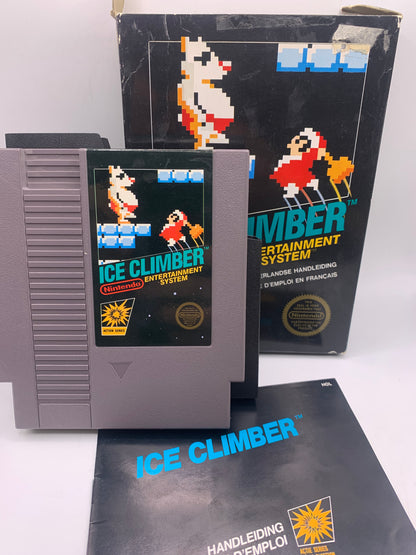 Ice Climber (CIB, 5 screw) (Doos boven kapot) - NES