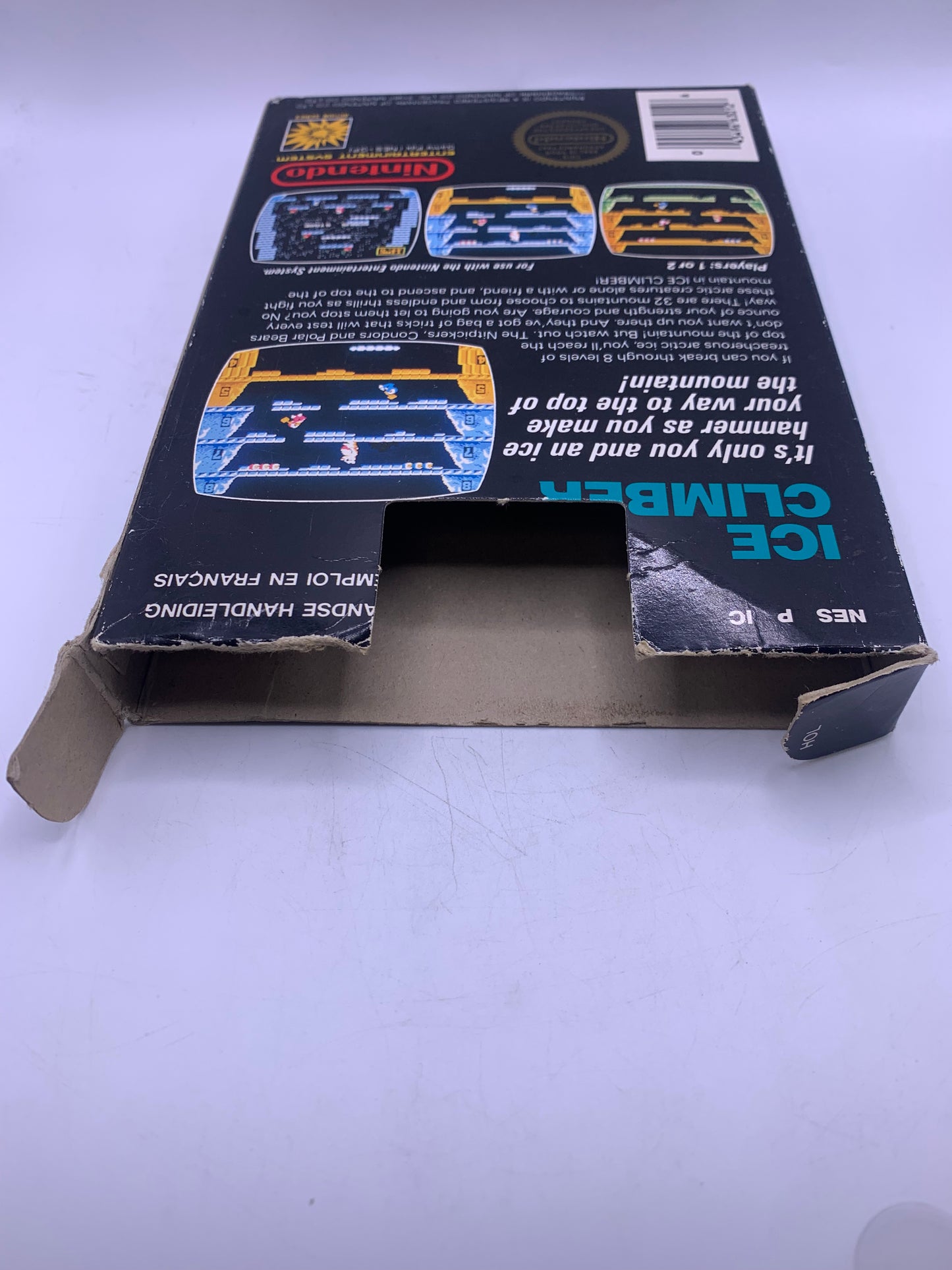 Ice Climber (CIB, 5 screw) (Doos boven kapot) - NES
