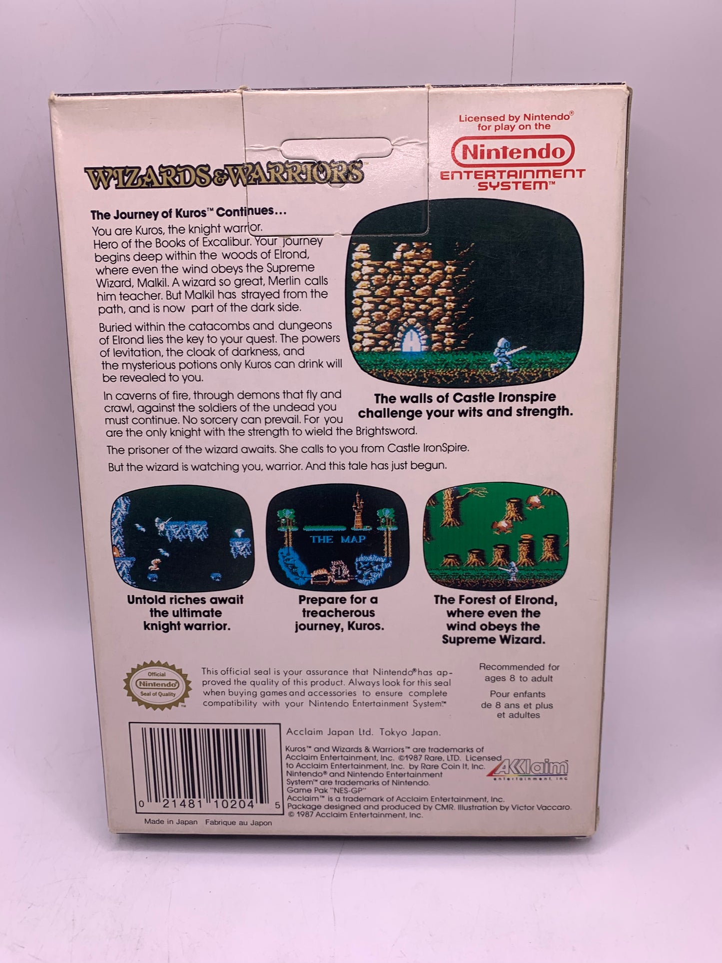 Wizards & Warriors (CIB) - NES