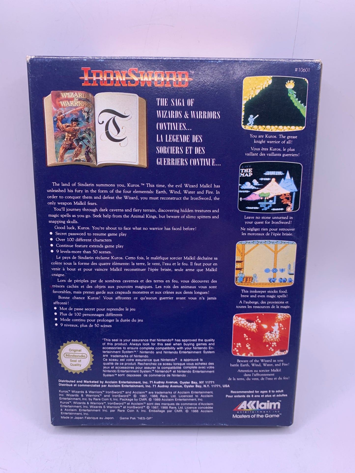 Iron Sword: Wizards & Warriors II (CIB) - NES