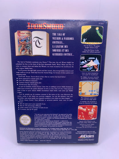 Iron Sword: Wizards & Warriors II (CIB) - NES