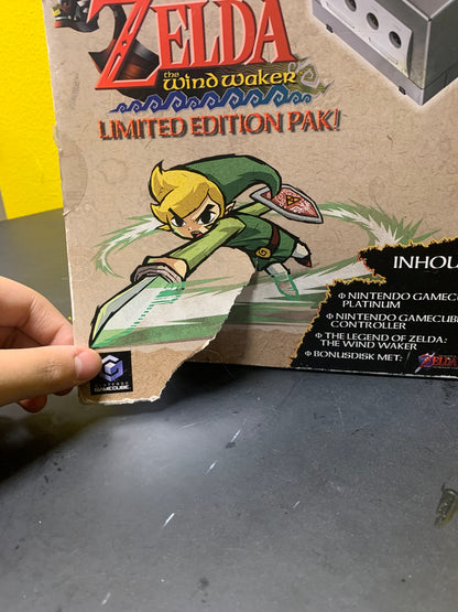 Zelda Wind Waker Limited Edition GameCube Pak (CIB, case beschadigd)