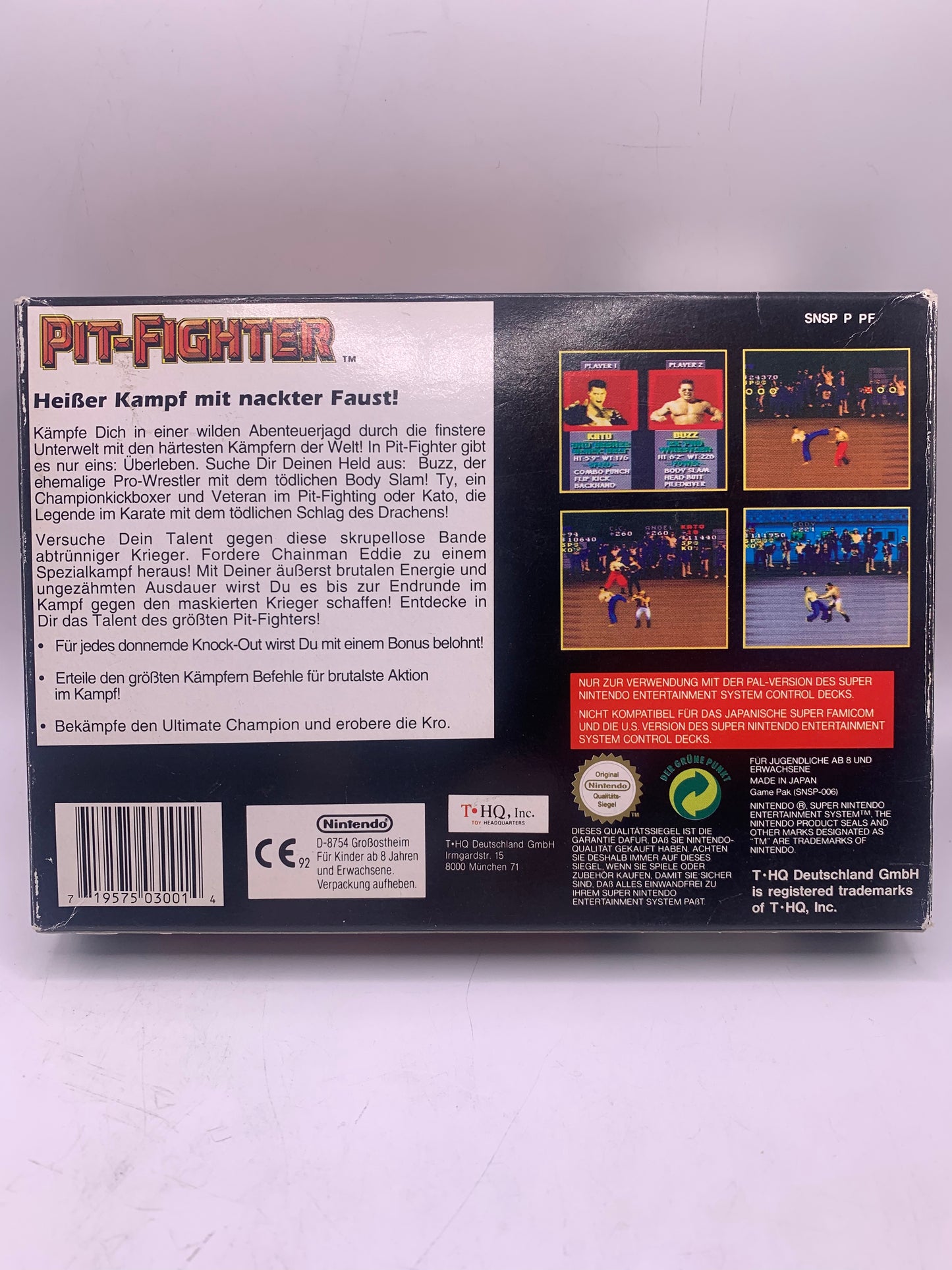 Pit-Fighter (Boxed, geen handleiding) – SNES