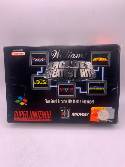 Williams Arcade’s Greatest Hits (CIB, case gebruikt & geen inlay) – SNES