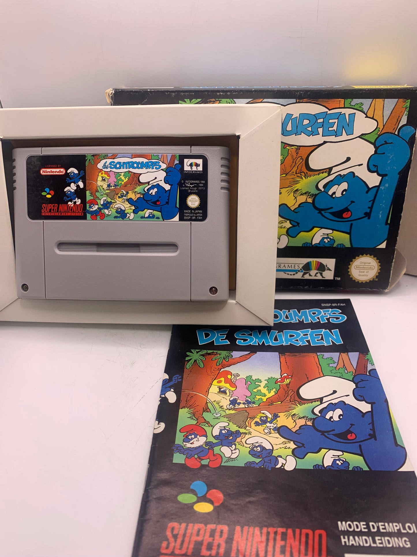 De Smurfen (Les Schtroumpfs) (CIB) - SNES