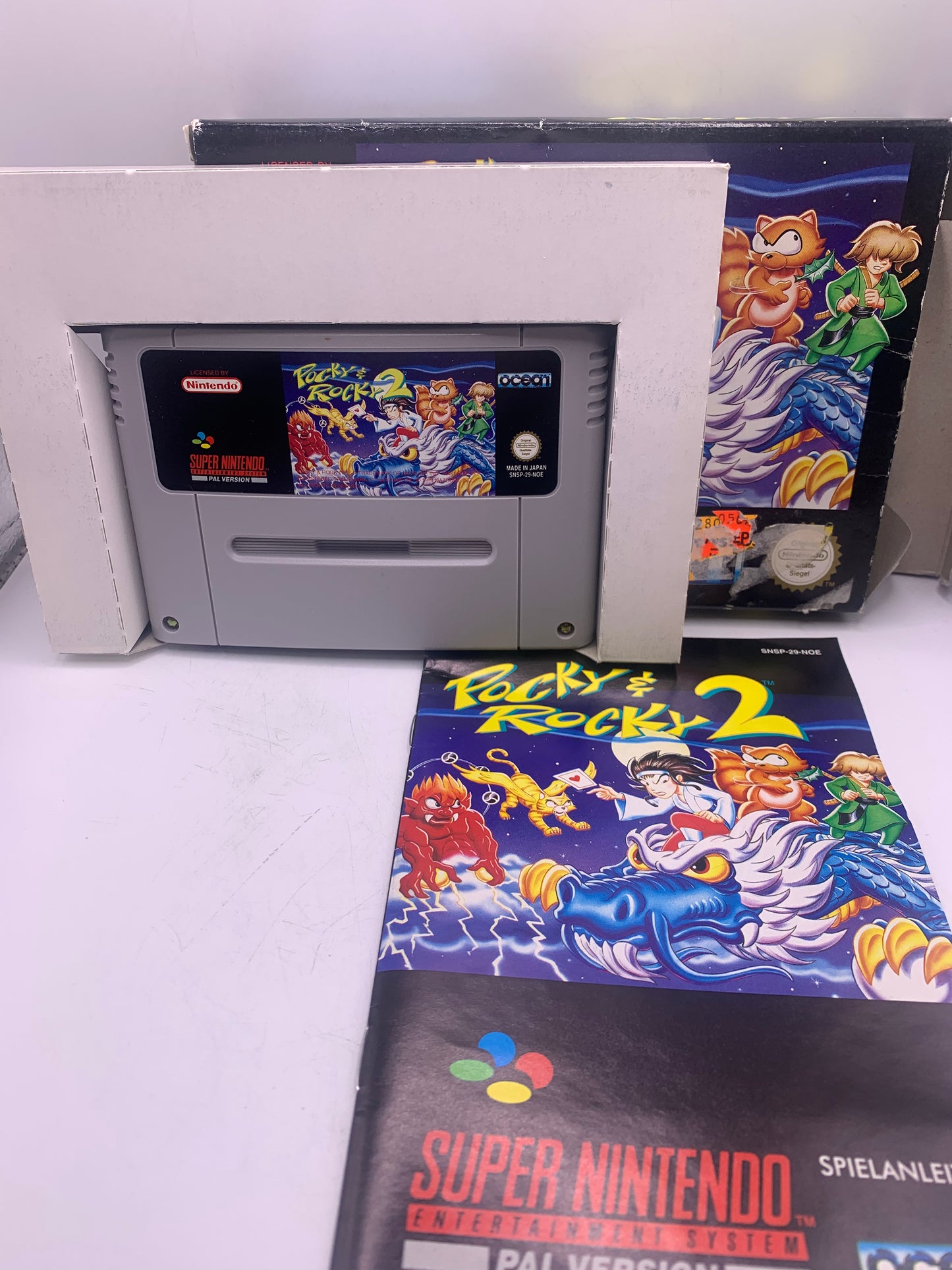 Pocky & Rocky 2 (NOE, CIB) (Case gebruikt) - SNES