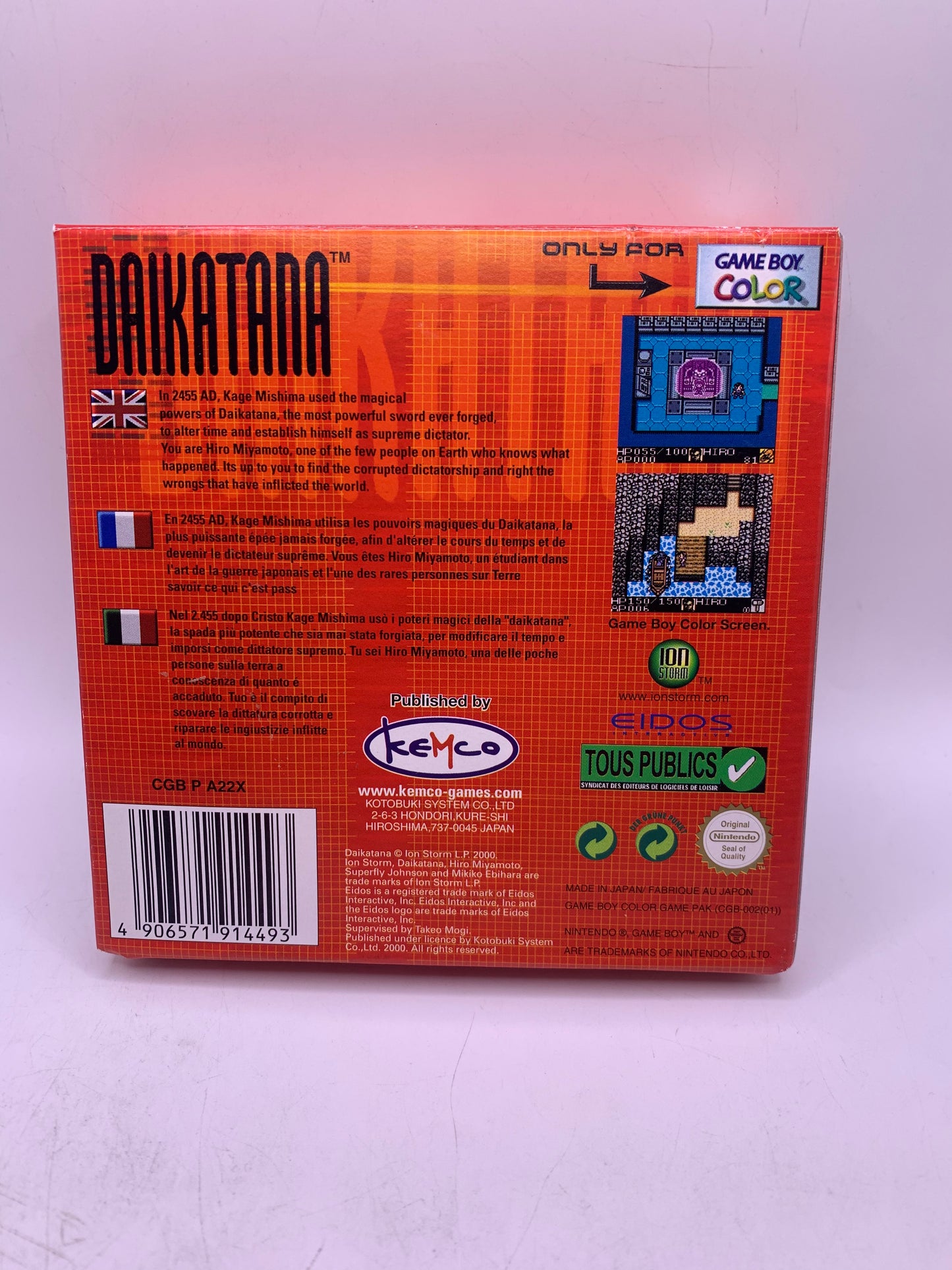 Daikatana (CIB, sticker) - Game Boy Color