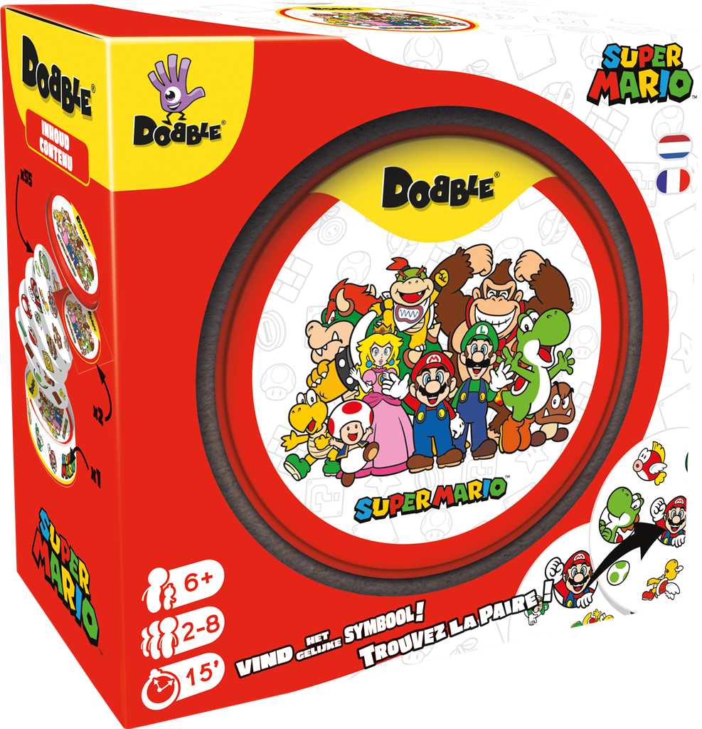 Super Mario Vind de symbool - Dobble Board Game