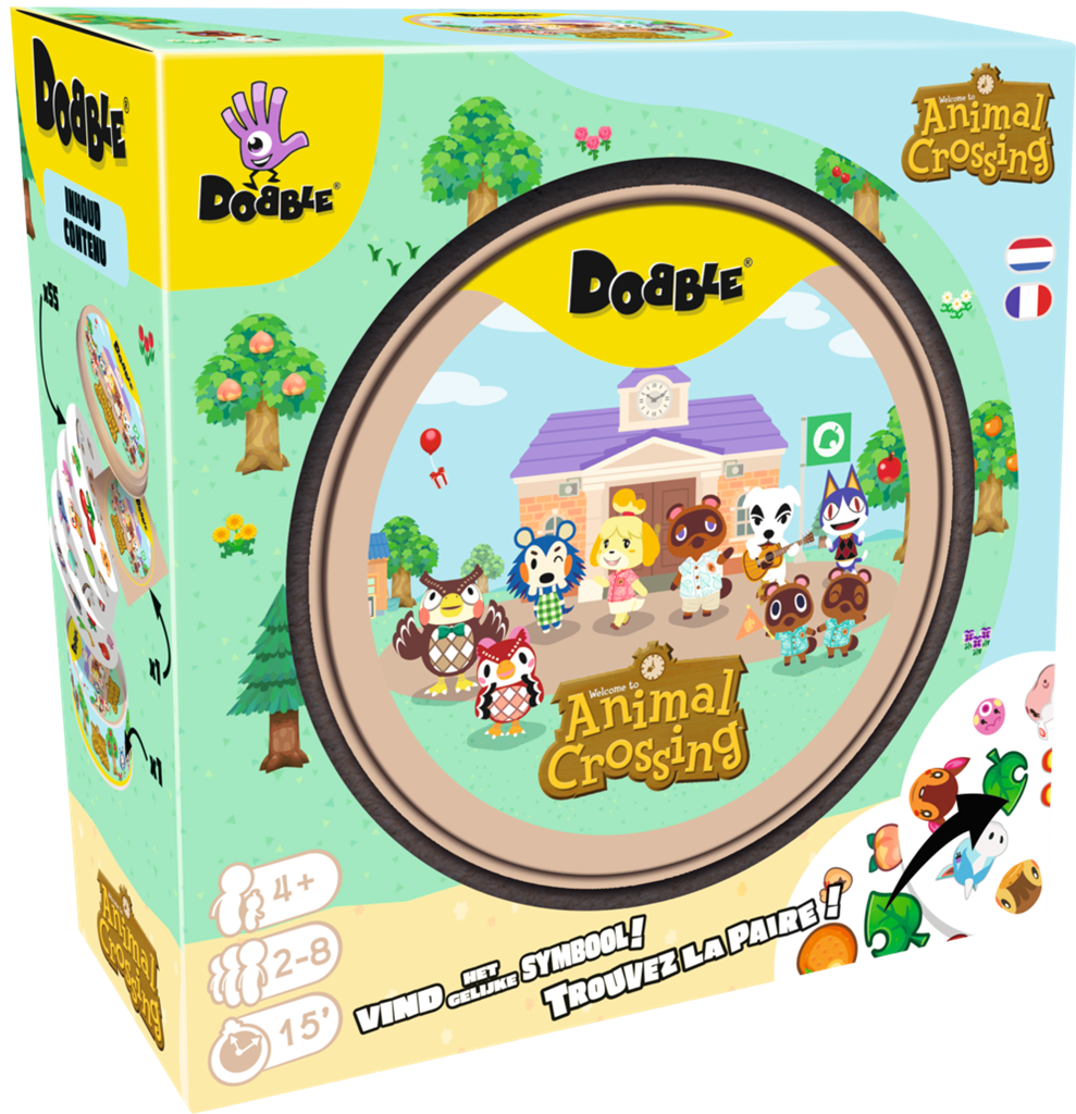 Animal Crossing Vind de symbool - Dobble Board Game