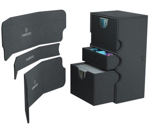 Gamegenic - Stronghold 200+ XL Convertible Deckbox: Black - Deckbox