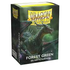 Standard Matte Sleeves Forest Green (100 Stuks) - Dragon Shield