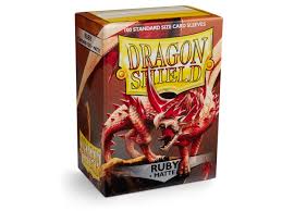 Standard Matte Sleeves Ruby (100 Stuks) - Dragon Shield