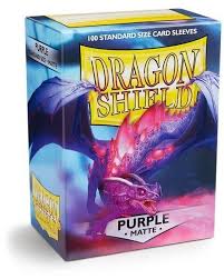 Standard Matte Sleeves Purple (100 Stuks) - Dragon Shield