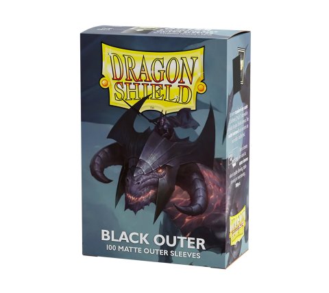 Outer Sleeves Matte: Black (100 stuks) - Dragon Shield