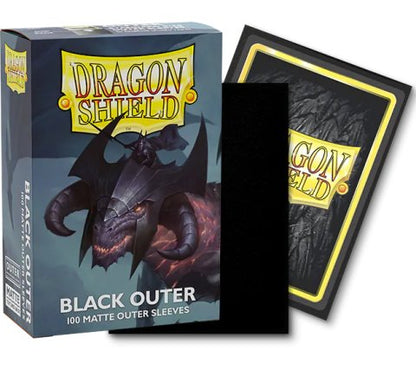 Outer Sleeves Matte: Black (100 stuks) - Dragon Shield
